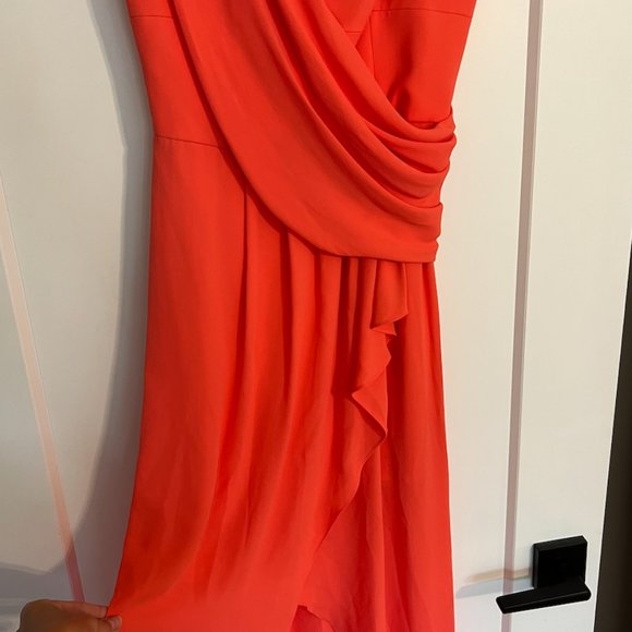 BCBG Kail One Shoulder Draped Gown - Picture 4 of 5
